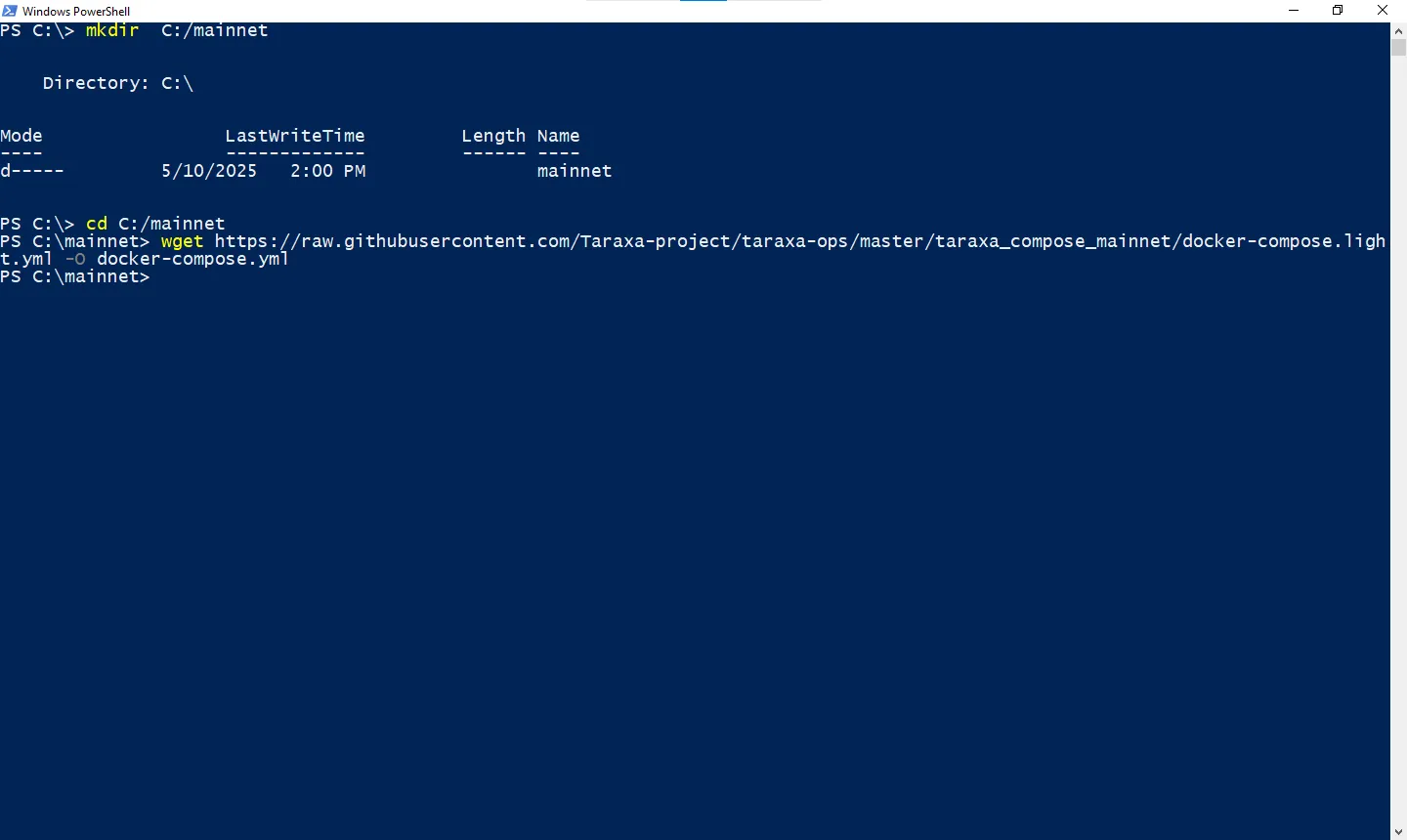 Windows Install Docker Screenshot