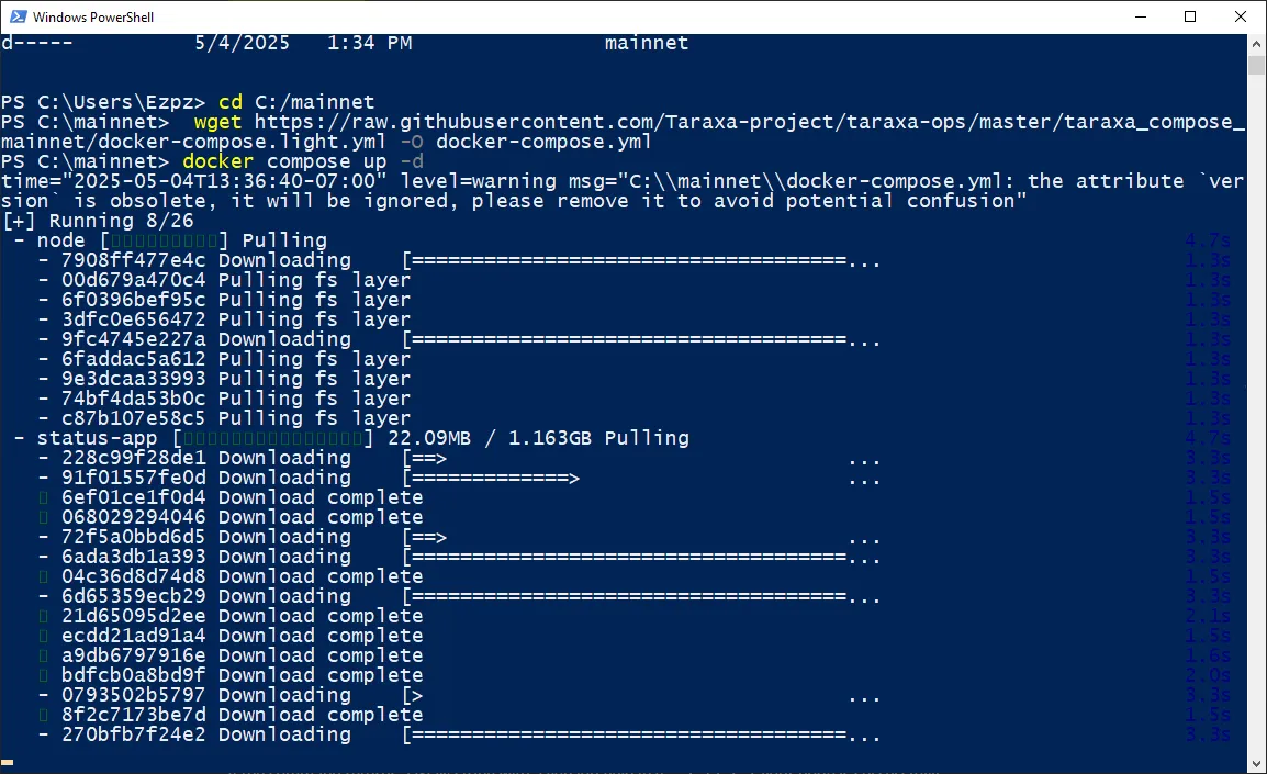 Windows Install Docker Screenshot