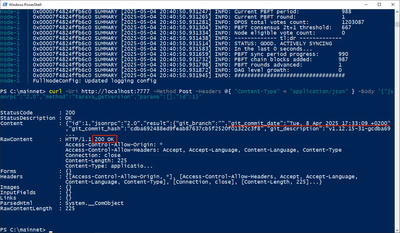 Windows Validate RPC Screenshot